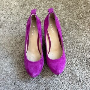 Aldo Women's Fuchsia Platform Heels Size 38